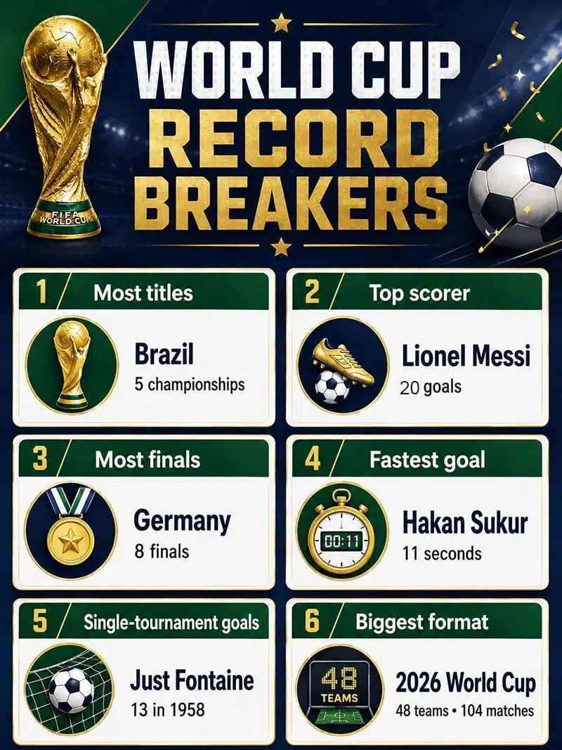 All time FIFA World Cup Records