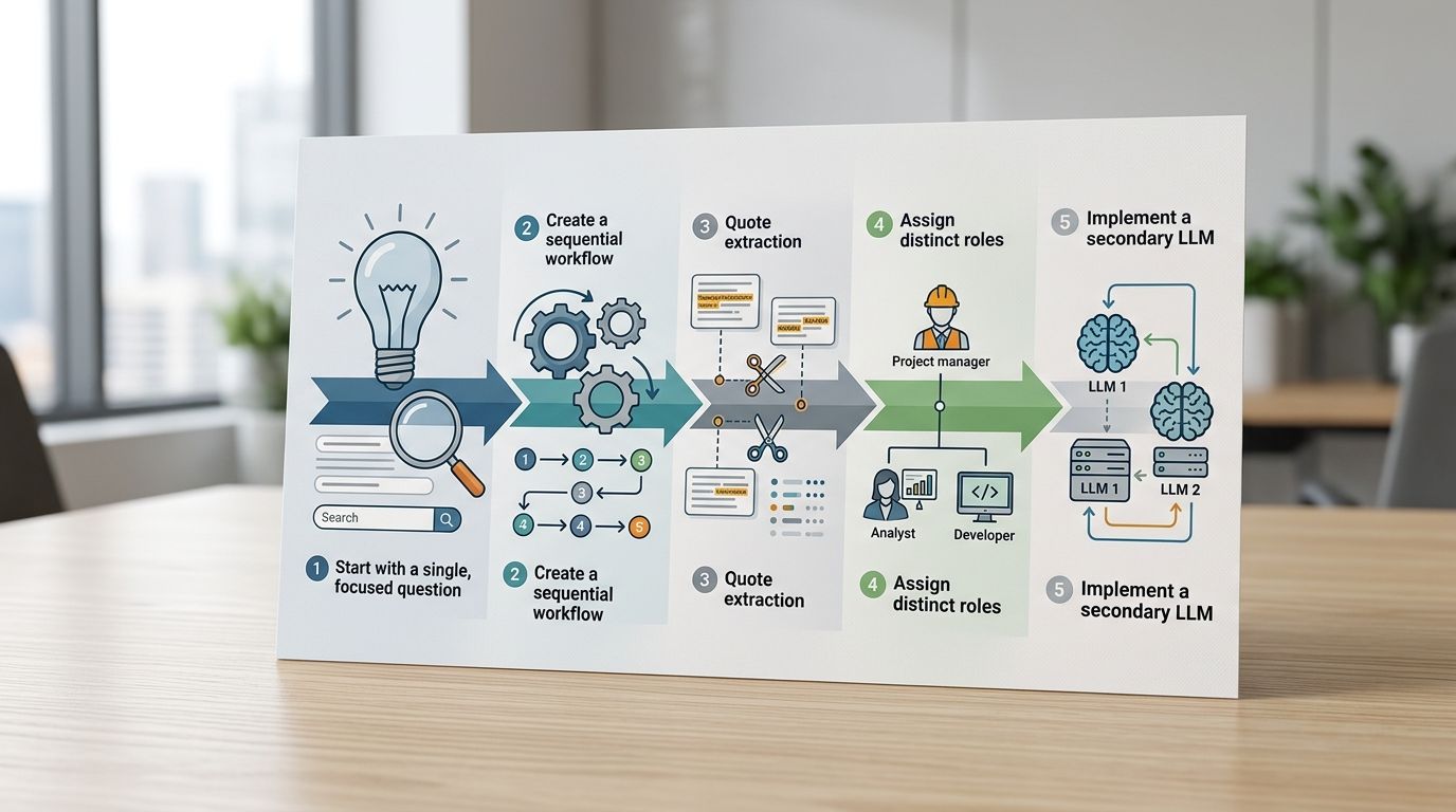 Break down complex prompts into smaller tasks