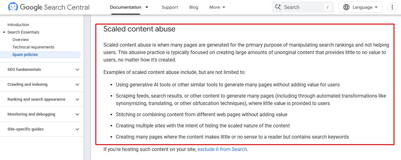 Cross-checking scaled content abuse claim