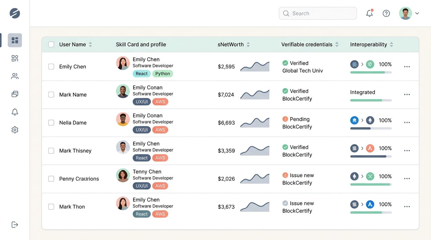 Key Features of a Skills Wallet