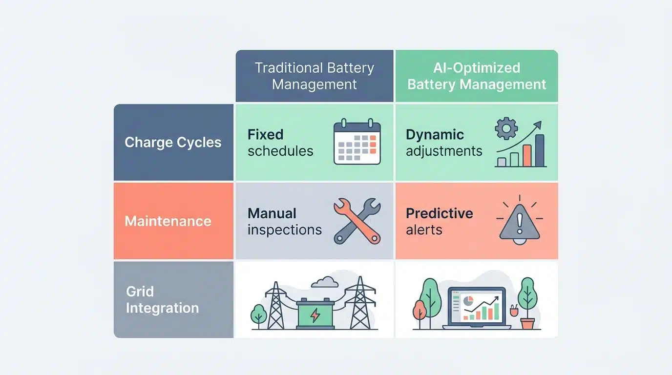 Machine learning for optimizing energy storage and battery efficiency