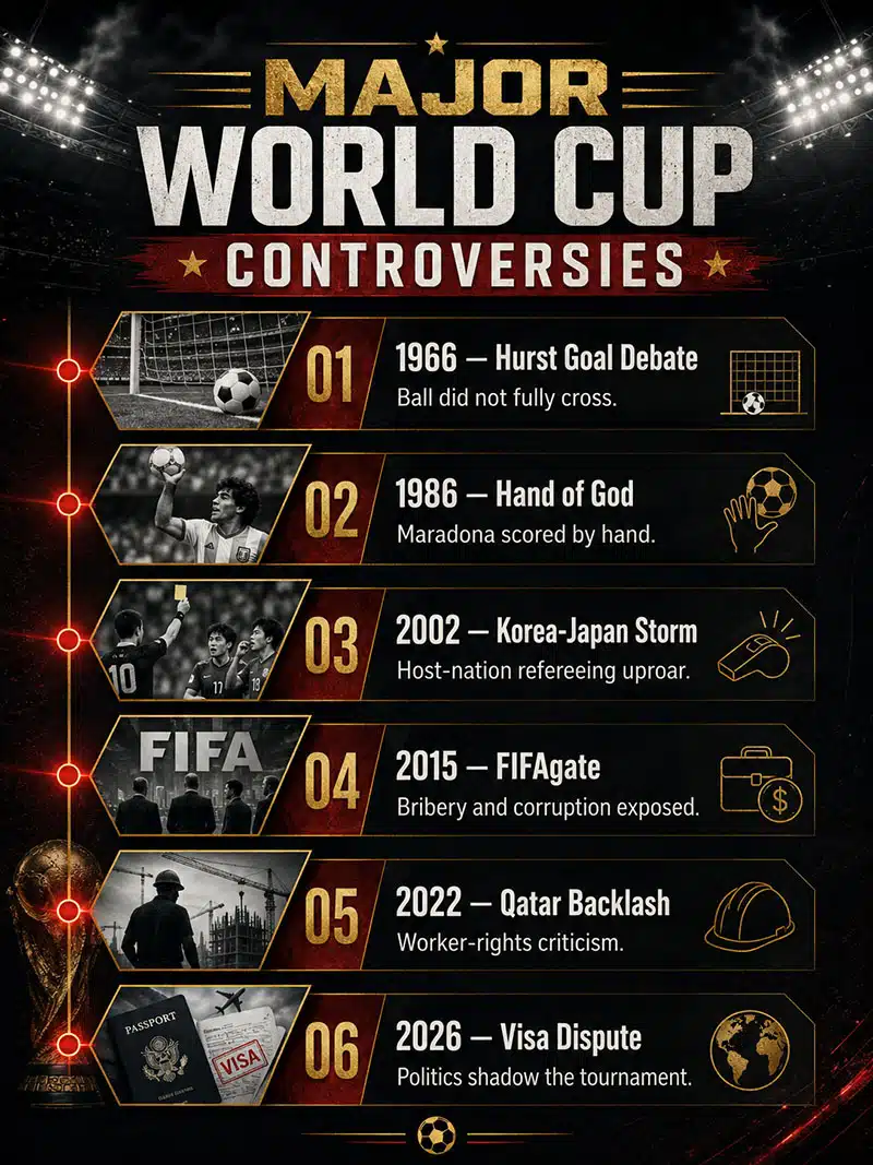 Major FIFA World Cup Controversies