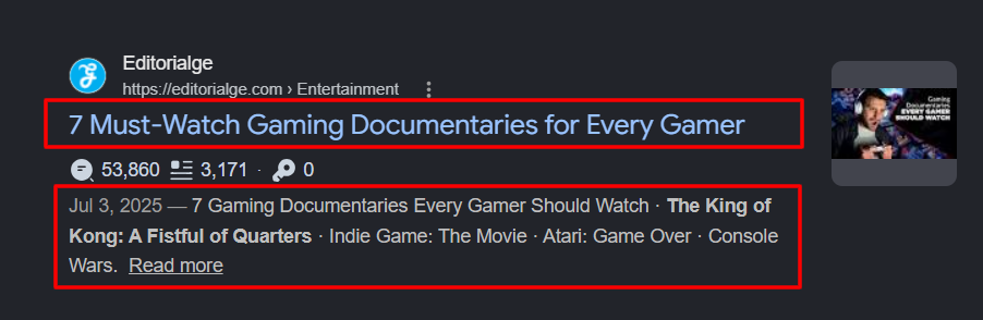 Optimize Meta Tags and Descriptions