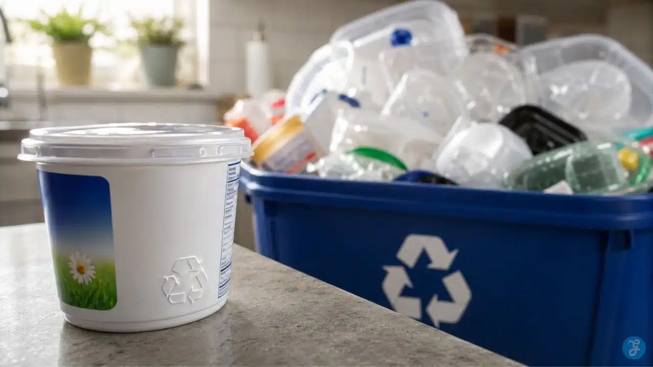 Recyclable symbol meaningless