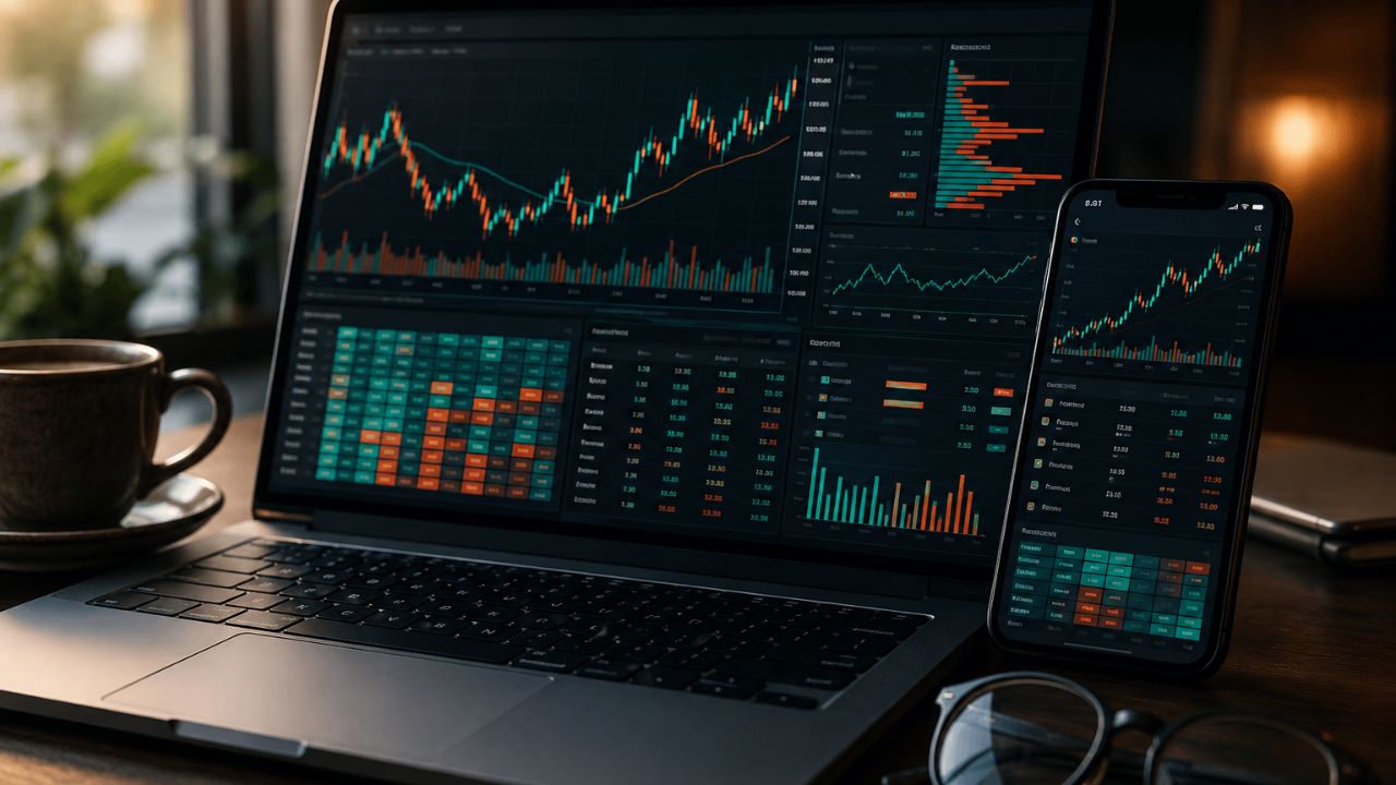 Russell 2000 ETF Shown in a Laptop