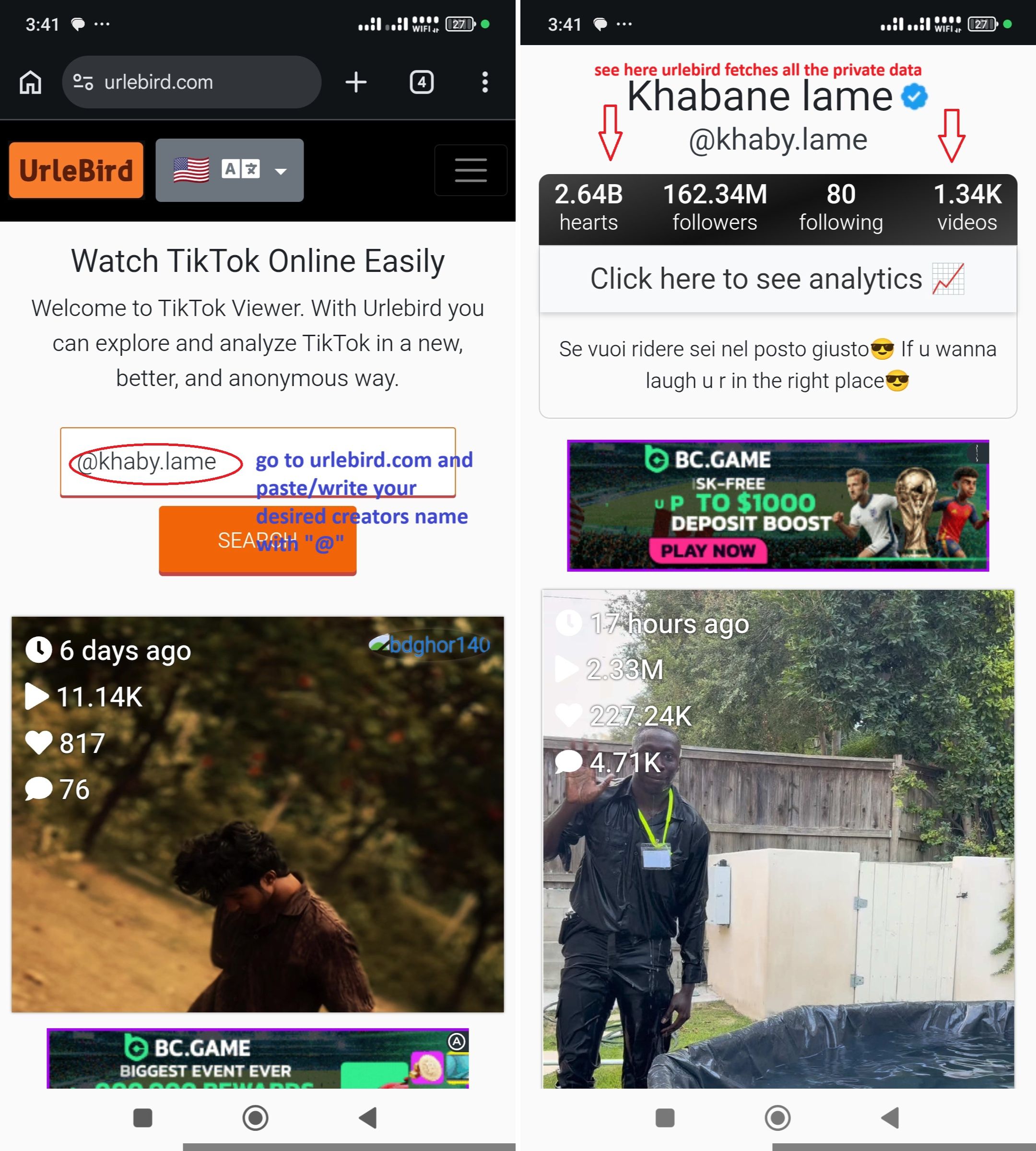 Step 3- Fetch TikTok Stories via Third-Party Scraper