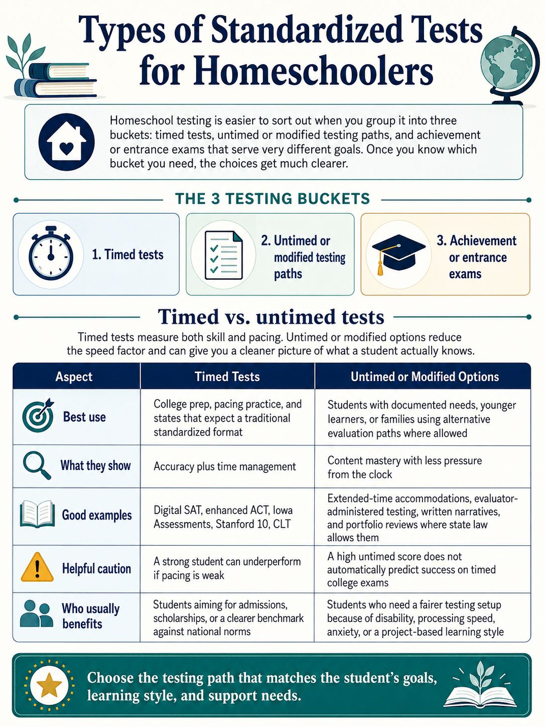 Types of Standardized Tests for Homeschoolers