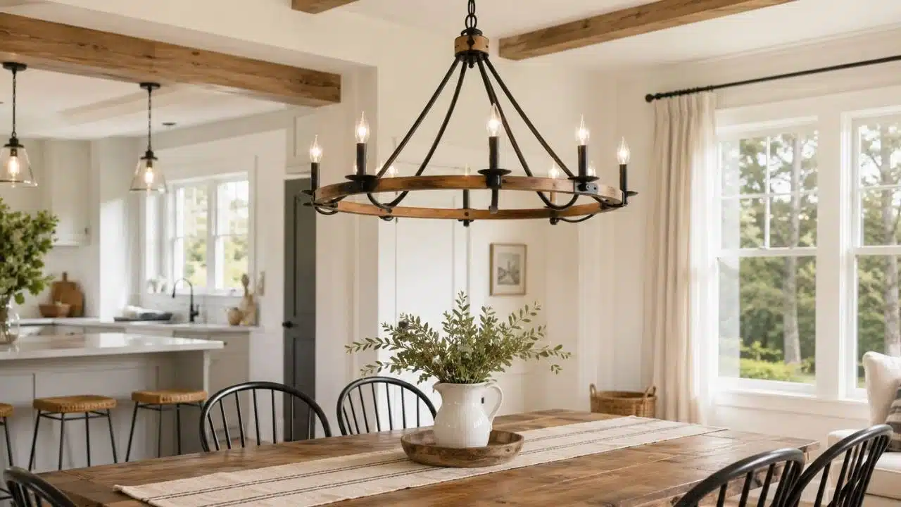 What Actually Makes a Chandelier Farmhouse