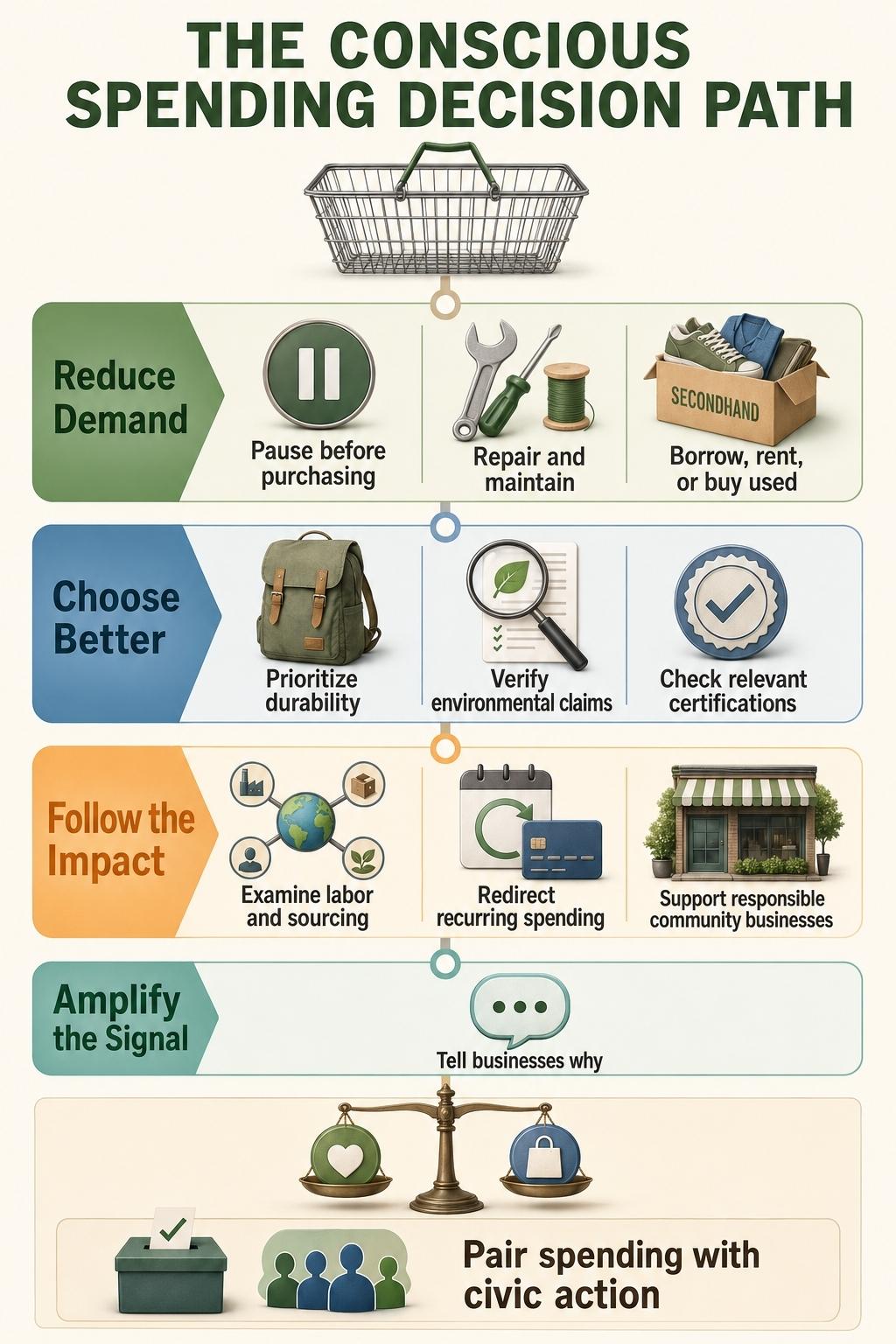 how to vote with your wallet conscious spending decision path