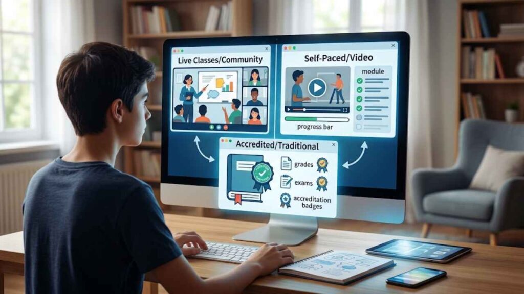 online curriculum compared