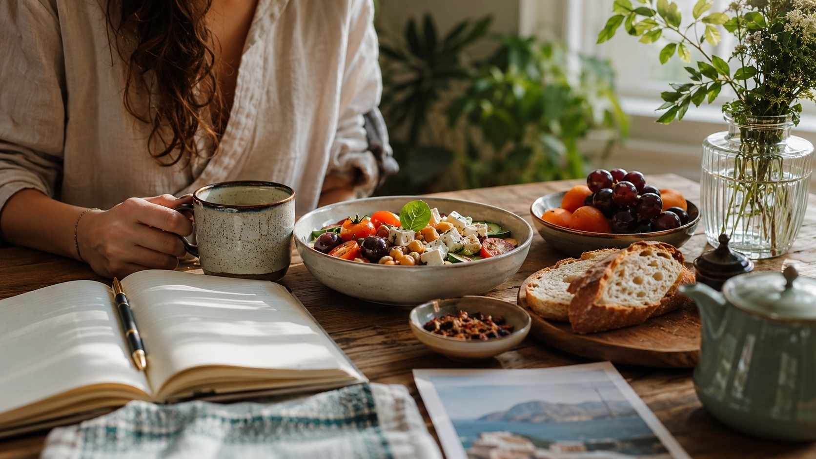 travel habits of eating peacefully without scrolling