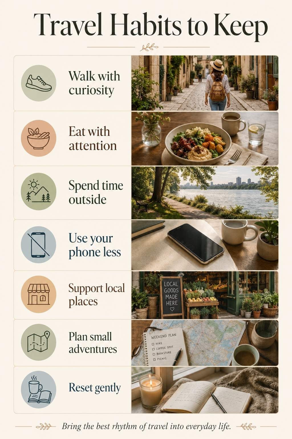 travel habits to keep after returning home checklist