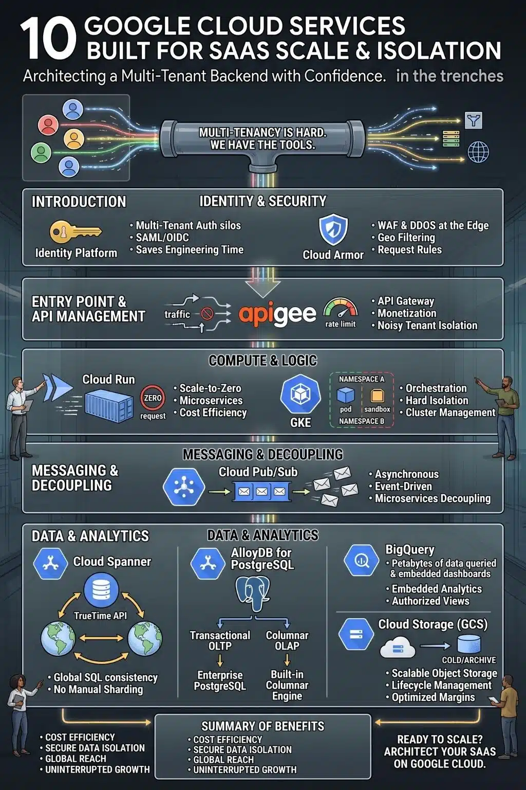 Google Cloud Services for saas scale