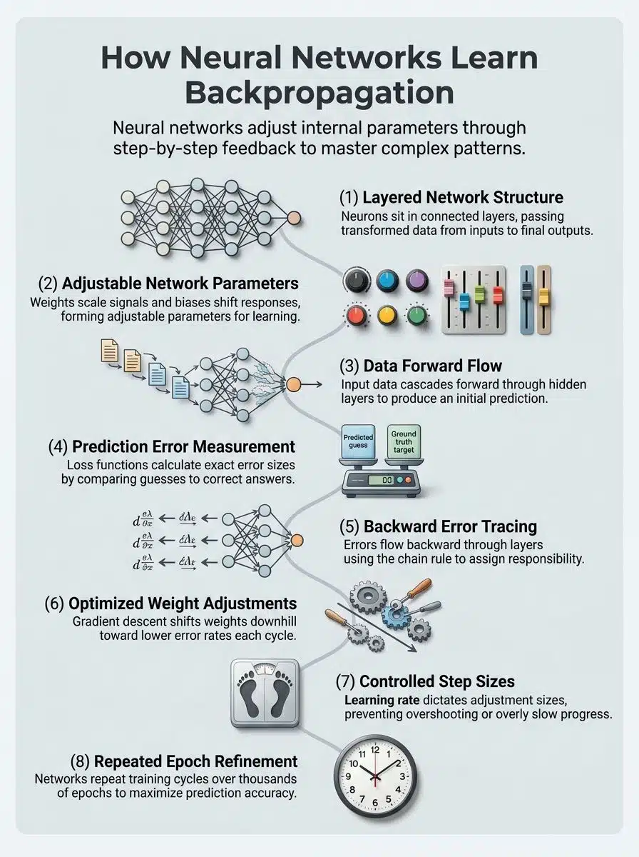 How Neural Networks Learn Backpropagation
