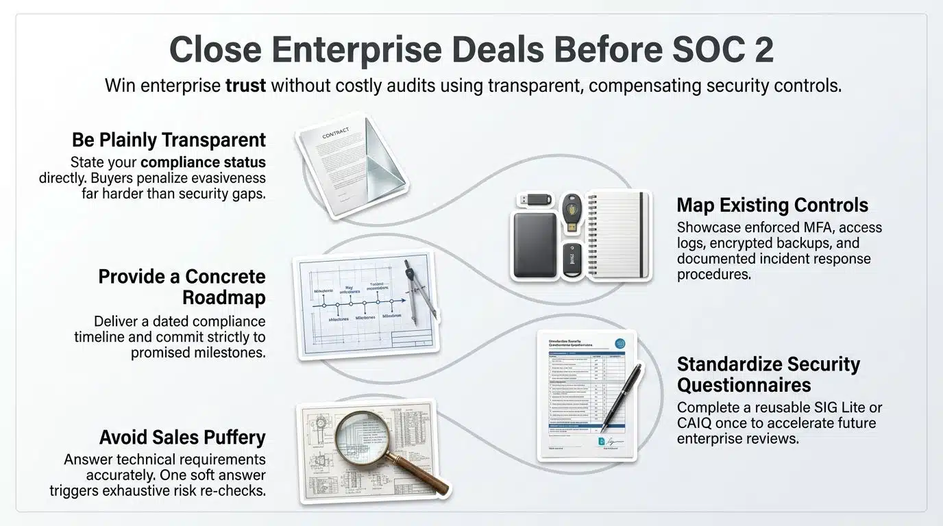 How to Close Enterprise Deals Before You Have SOC2