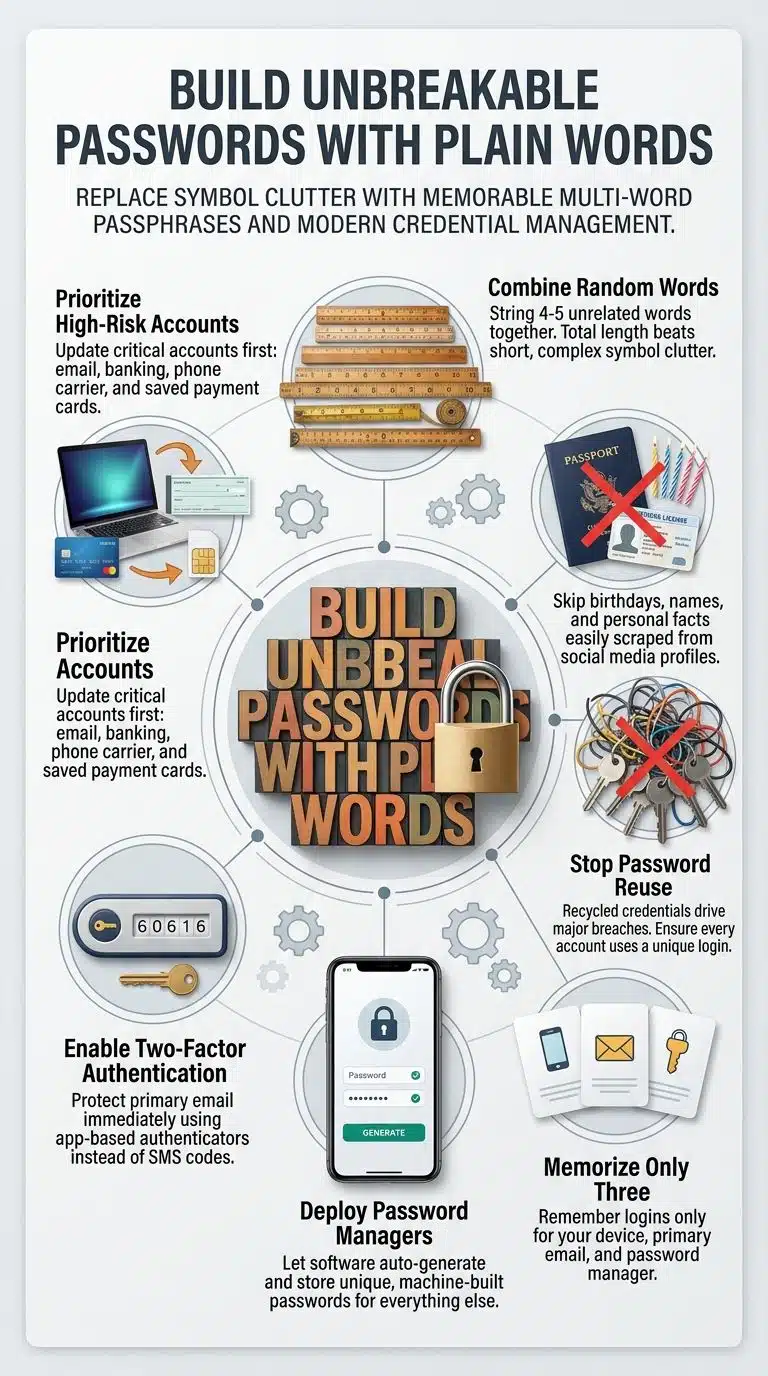 How to Create Strong Passwords Using Words Instead of Symbols
