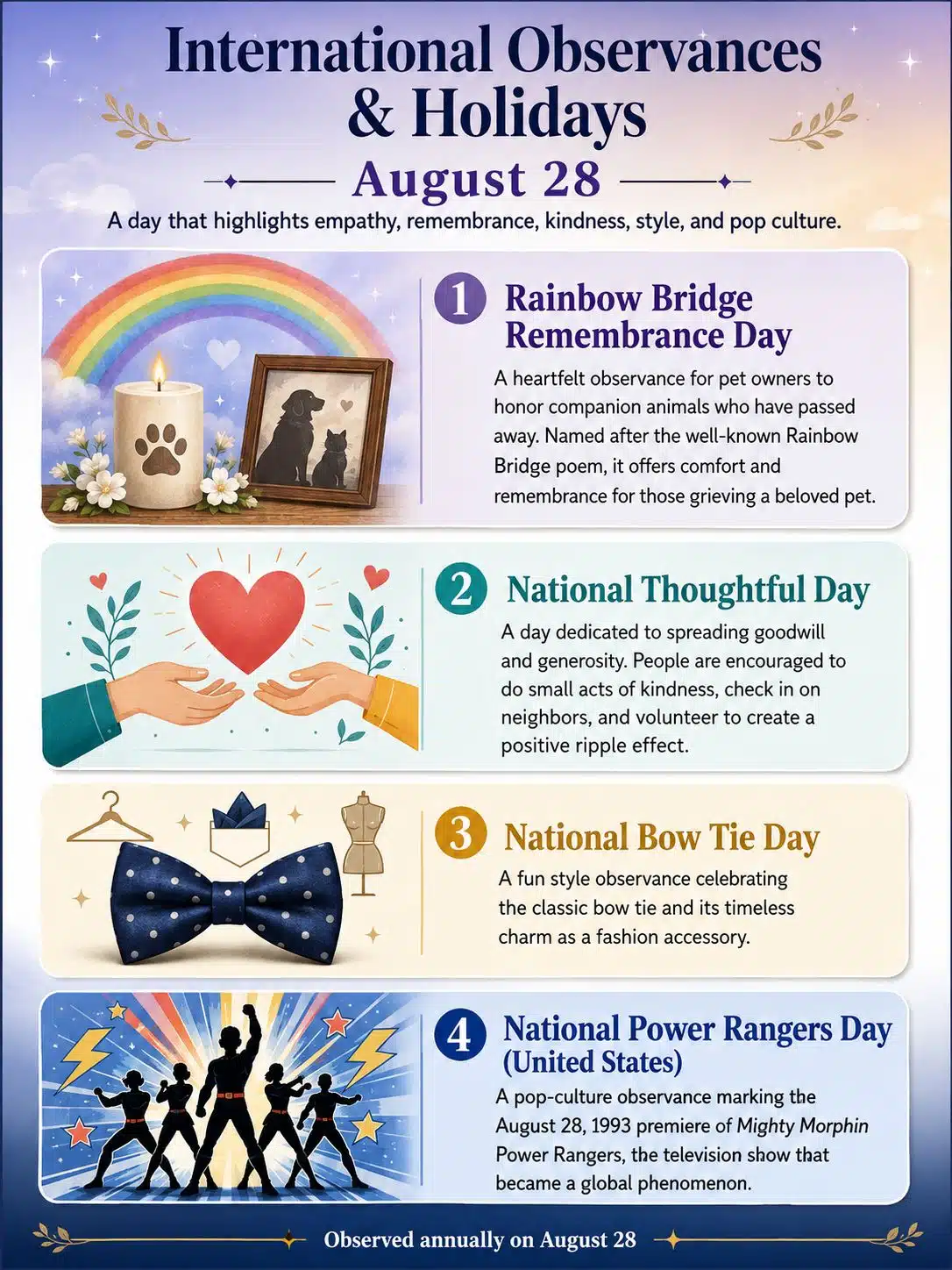 International Observances & Holidays