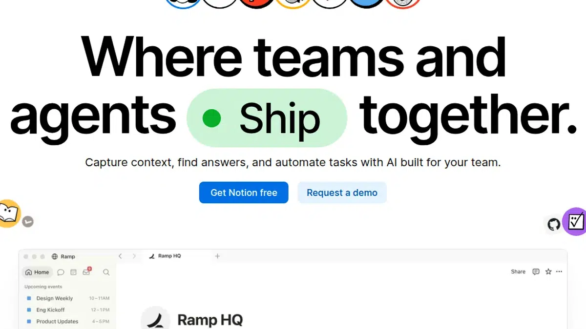 Notion unified workspace showing pages and databases
