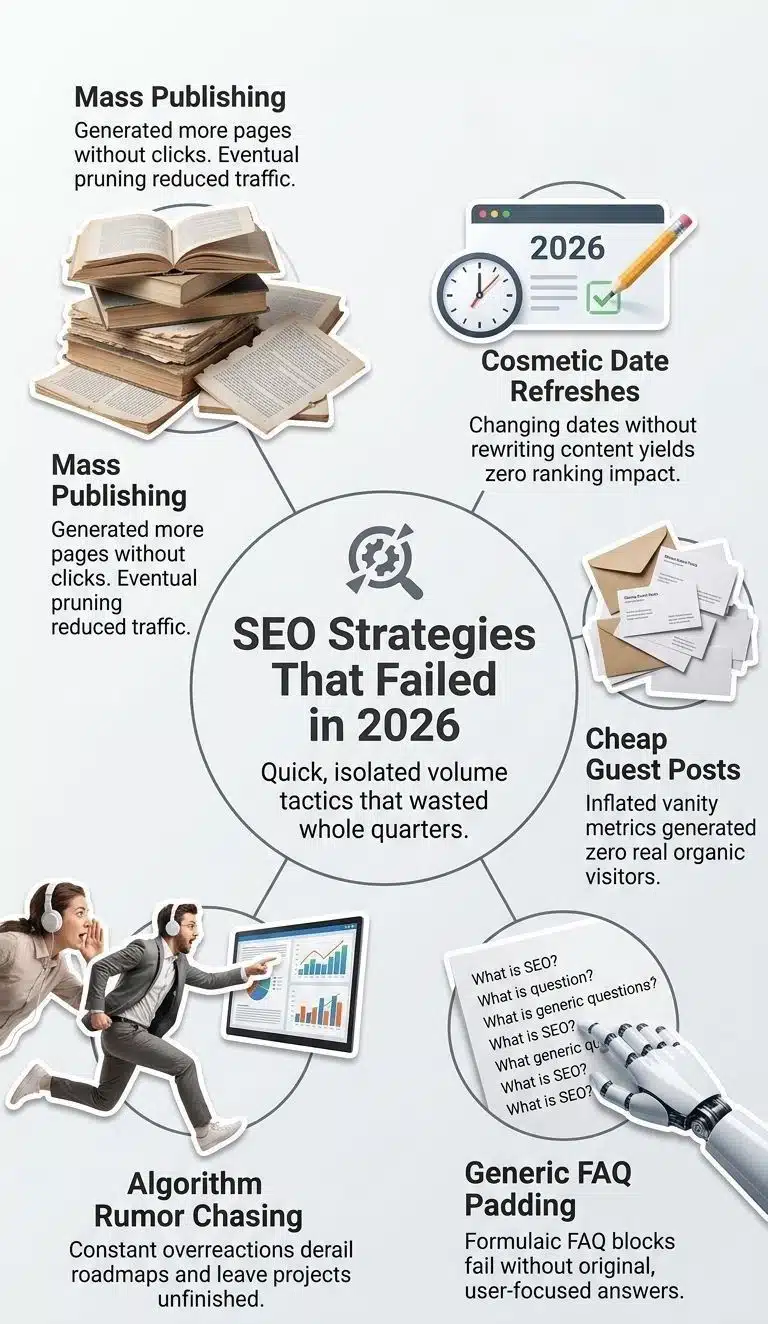 SEO Strategies that Failed in 2026