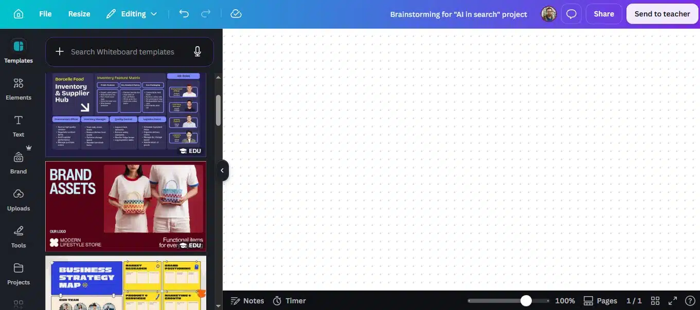 canva whiteboards