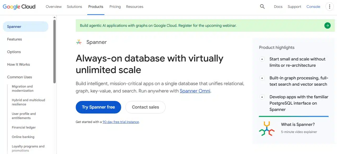 google cloud spanner