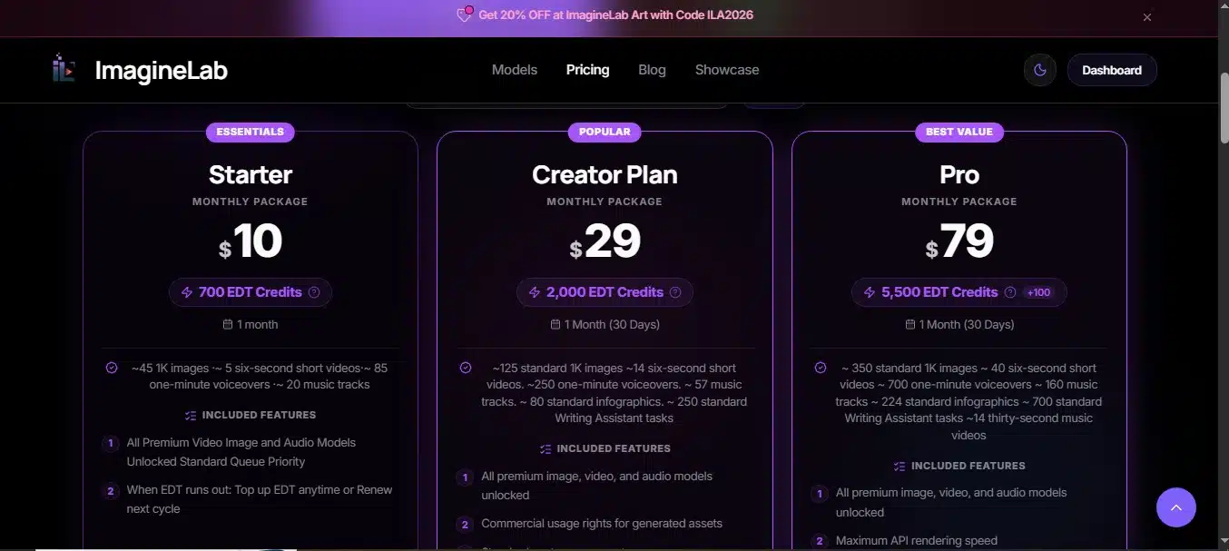 imaginelab pricing