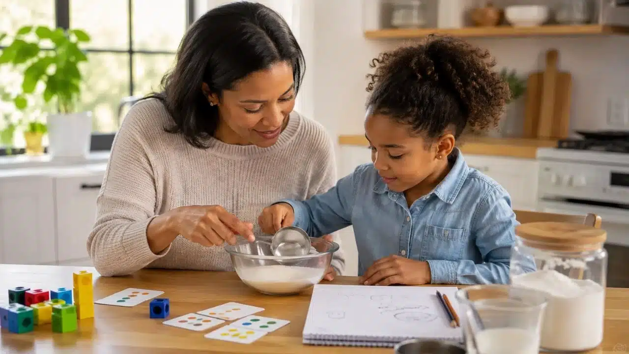 modeling positive math habits