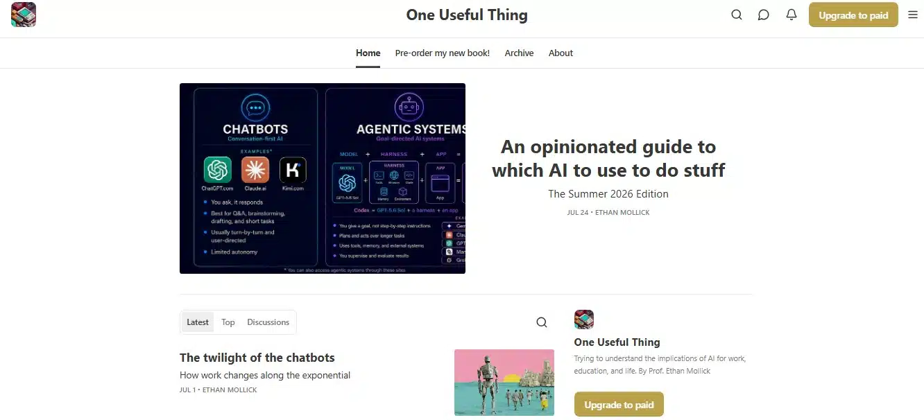 One useful thing