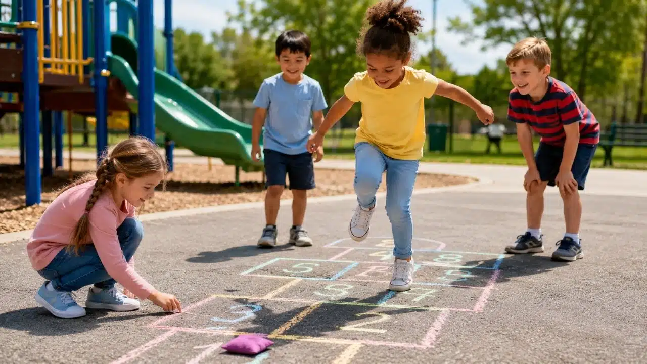 playground games that teach math