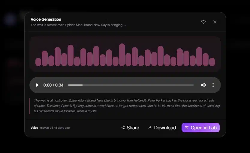 reviewing the voiceover