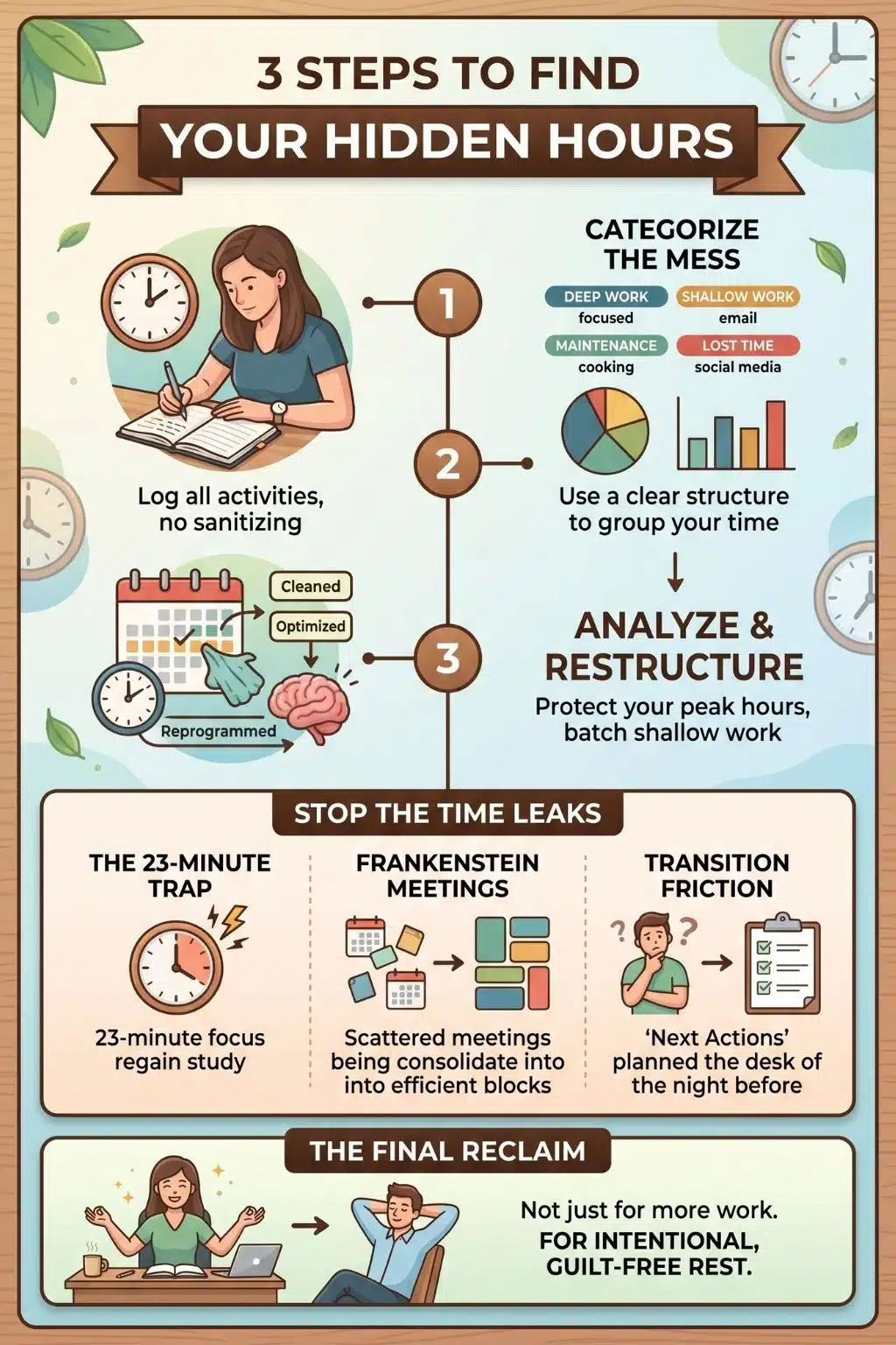 3 steps to find your hidden hours
