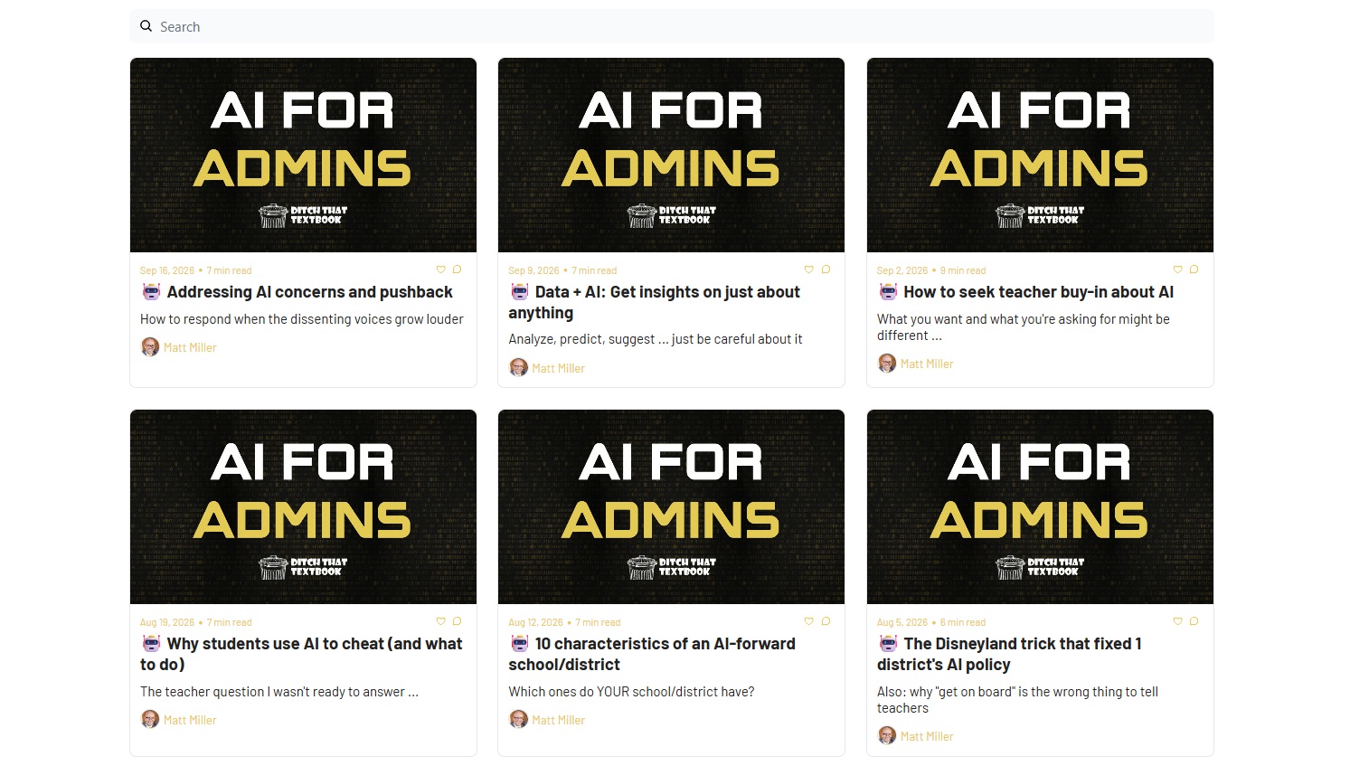 AI For Admins Free Newsletter and Podcast By Matt Miller
