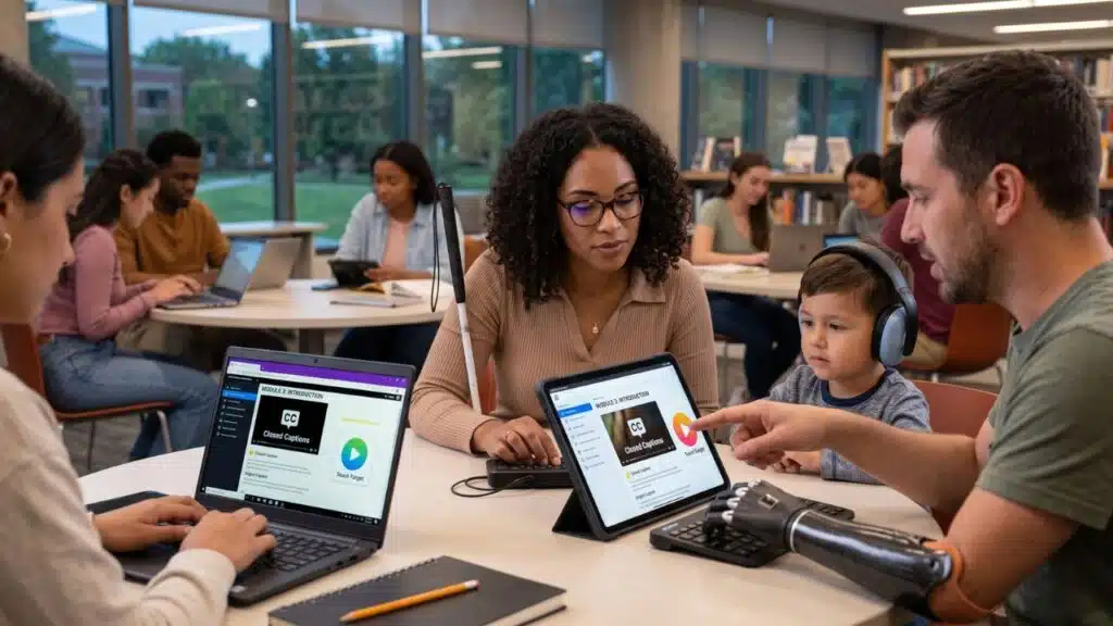 Accessibility Features for learning app