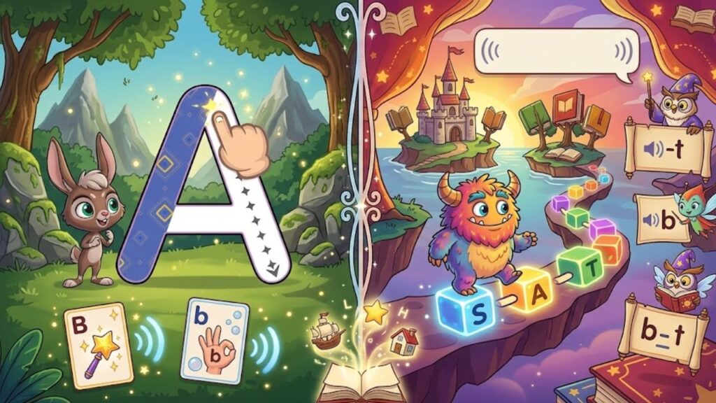 Alphabet Magic Trace and Phonics vs Teach Your Monster to Read