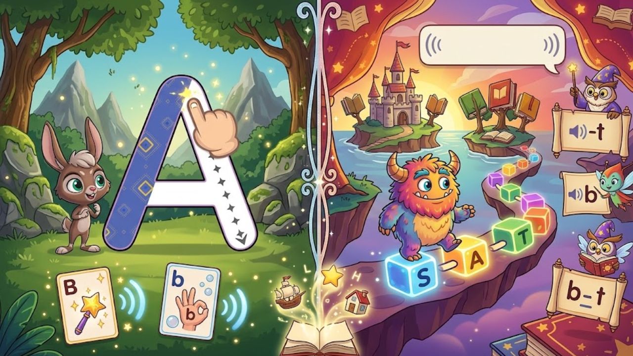 Alphabet Magic Trace and Phonics vs Teach Your Monster to Read