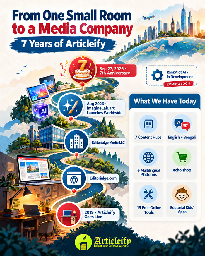 Articleify 7th anniversary - from one small room to a media company