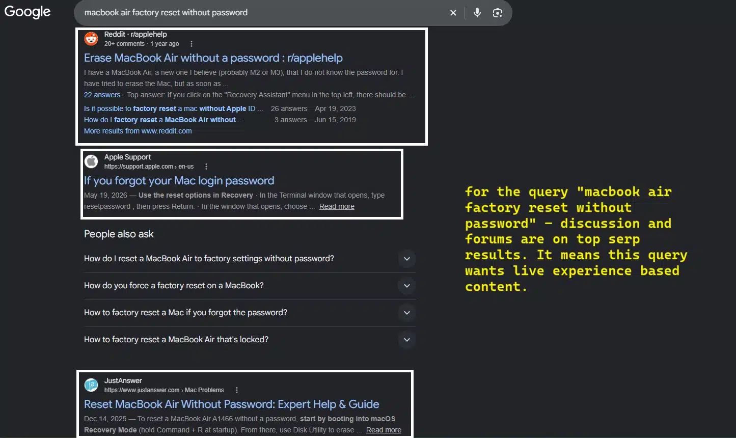 Discussion and forum results for a search query