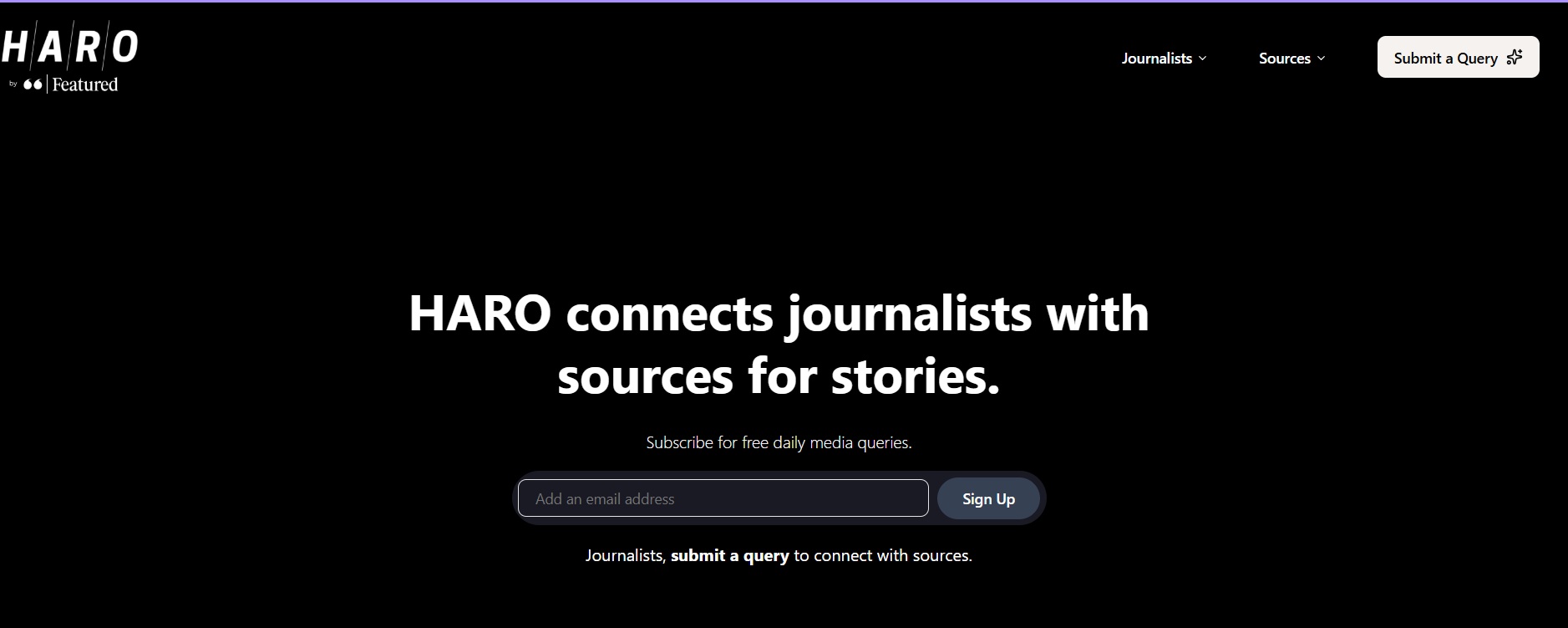 Haro Website for Free Linkbuilding