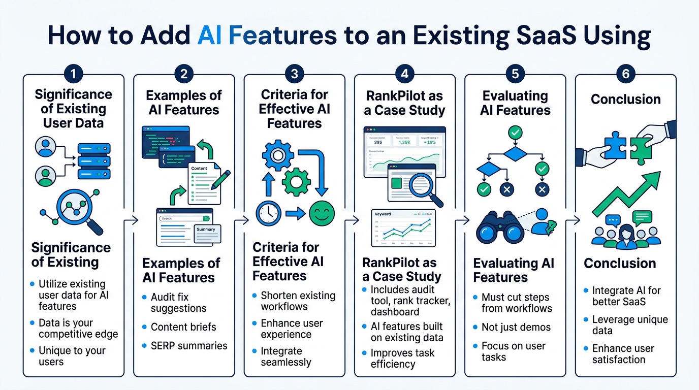 How to Add AI Features to an Existing SaaS Using the Data Already Have