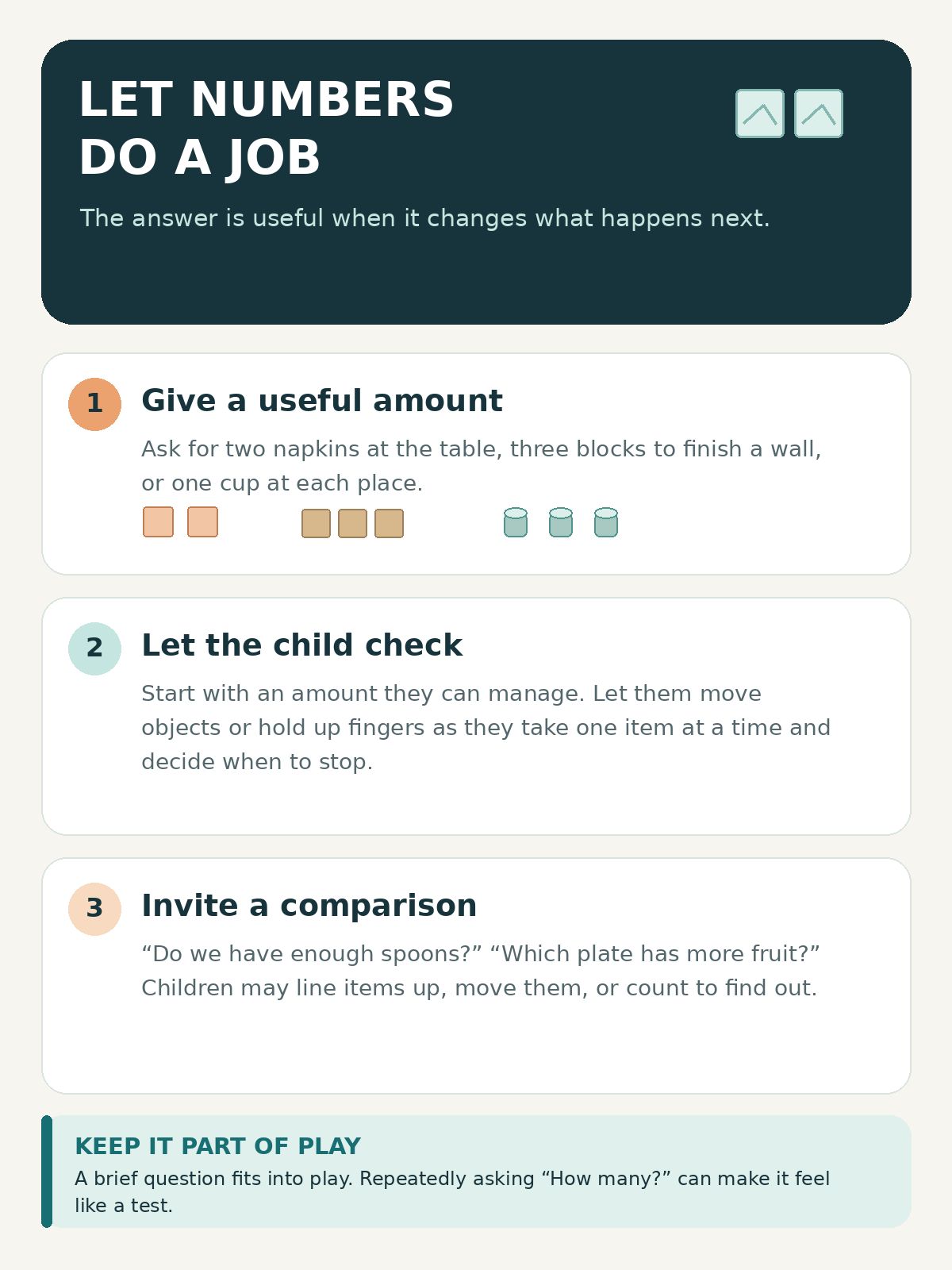 Let numbers help with a real task