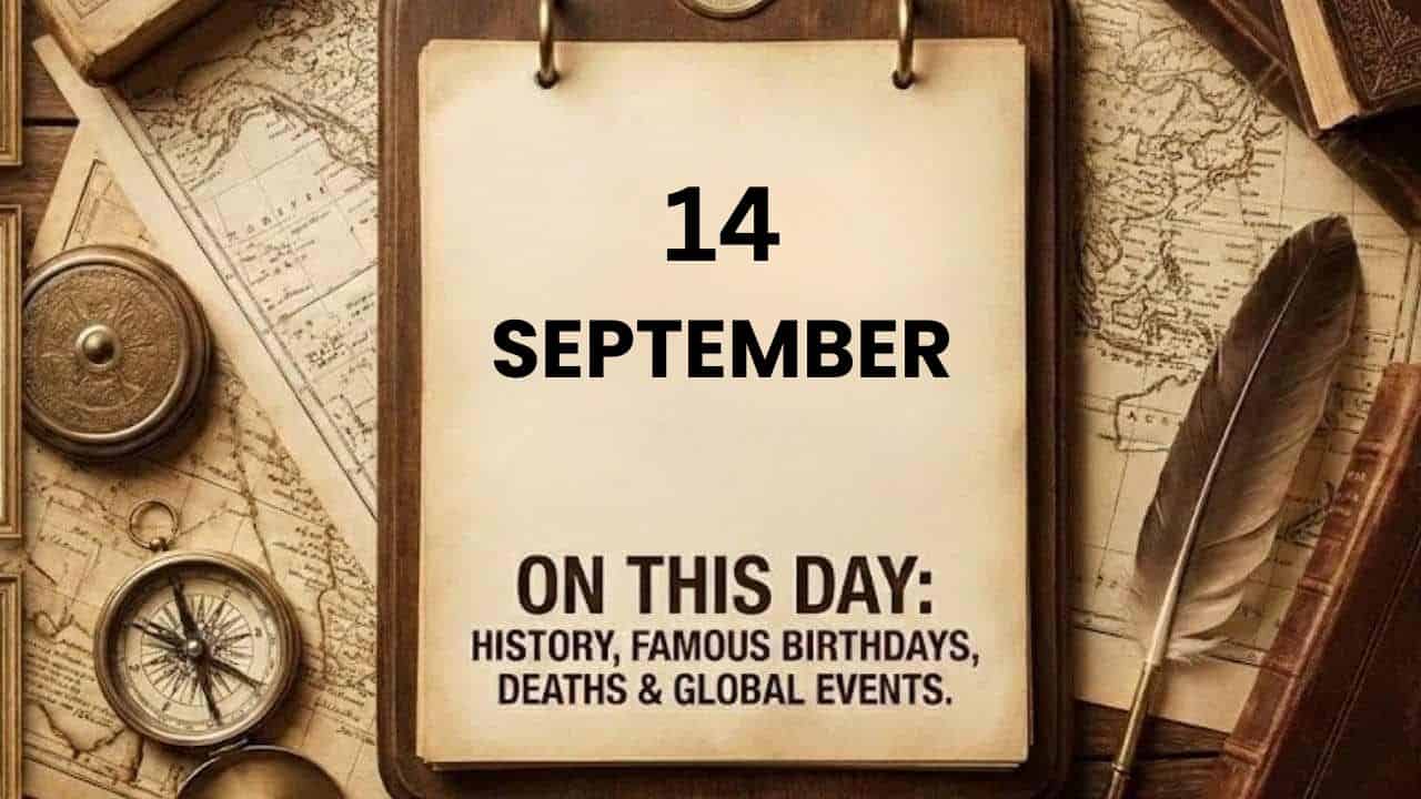On This Day September 14: History, Famous Birthdays, Deaths & Global Events