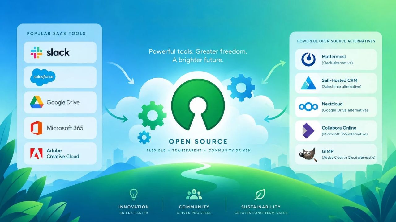 Open-Source Alternatives to Popular SaaS Tools