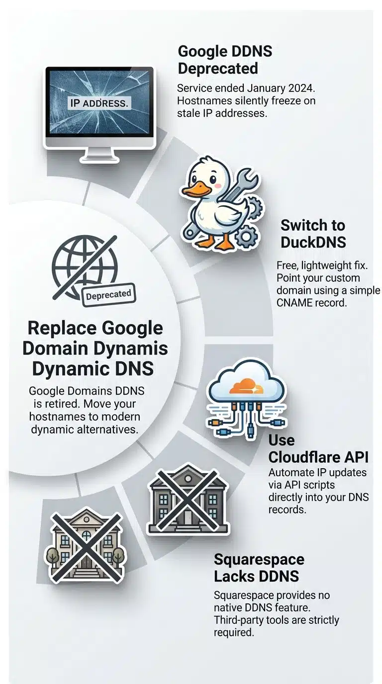 Replacing Google Domains Synthetic Records for Dynamic DNS