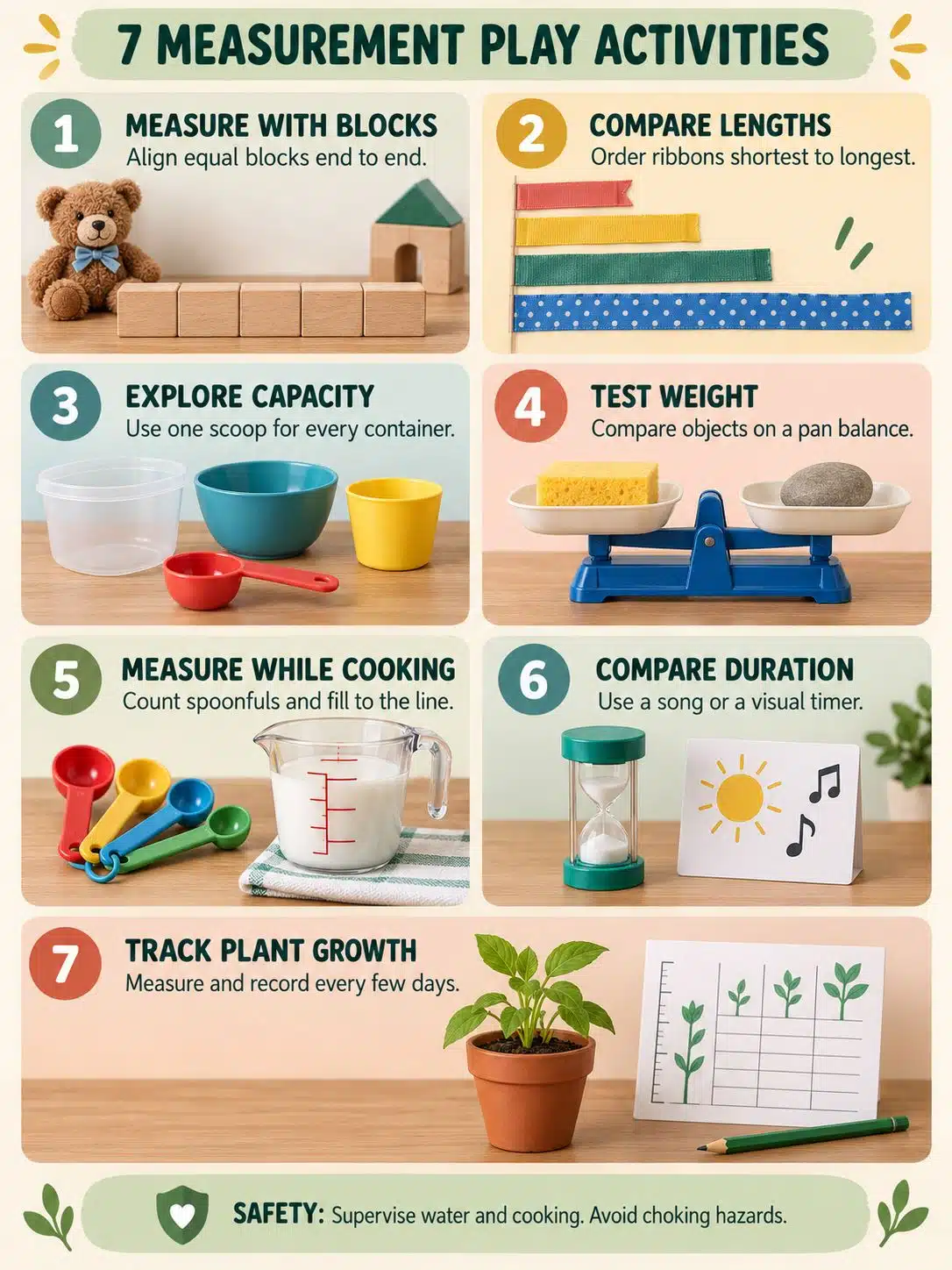 Seven Measurement Activities Using Everyday Materials