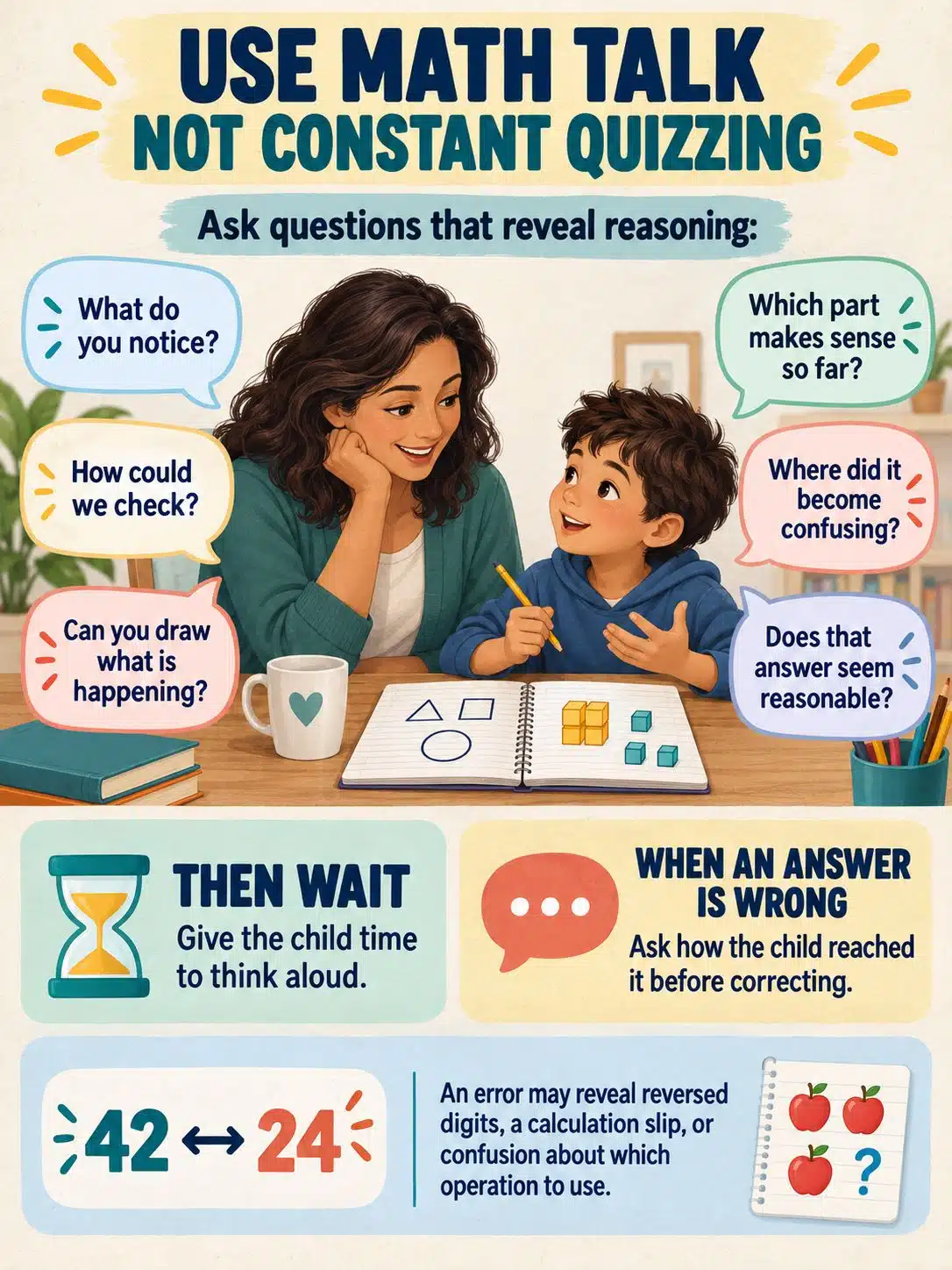 Use Math Talk Instead of Constant Quizzing