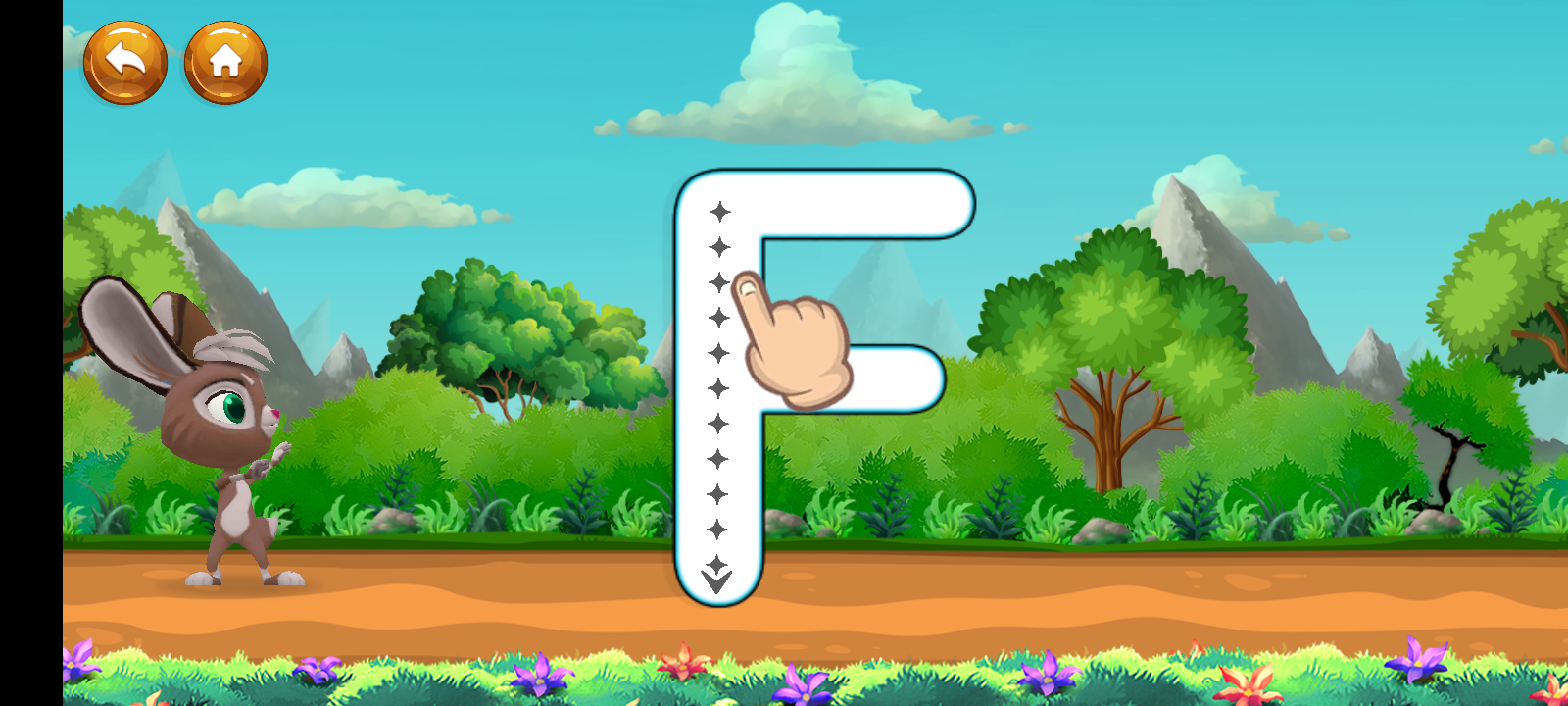 alphabet magic tracing f