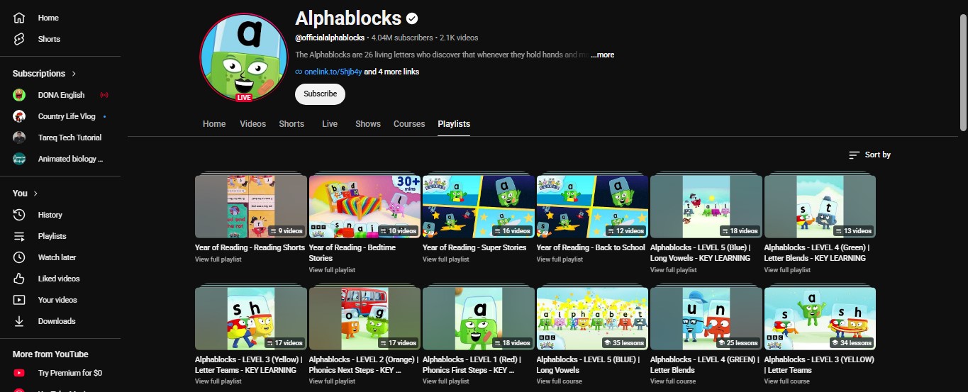 alphablocks Playlist