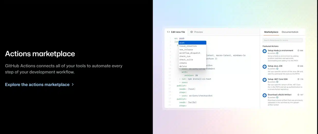 github actions
