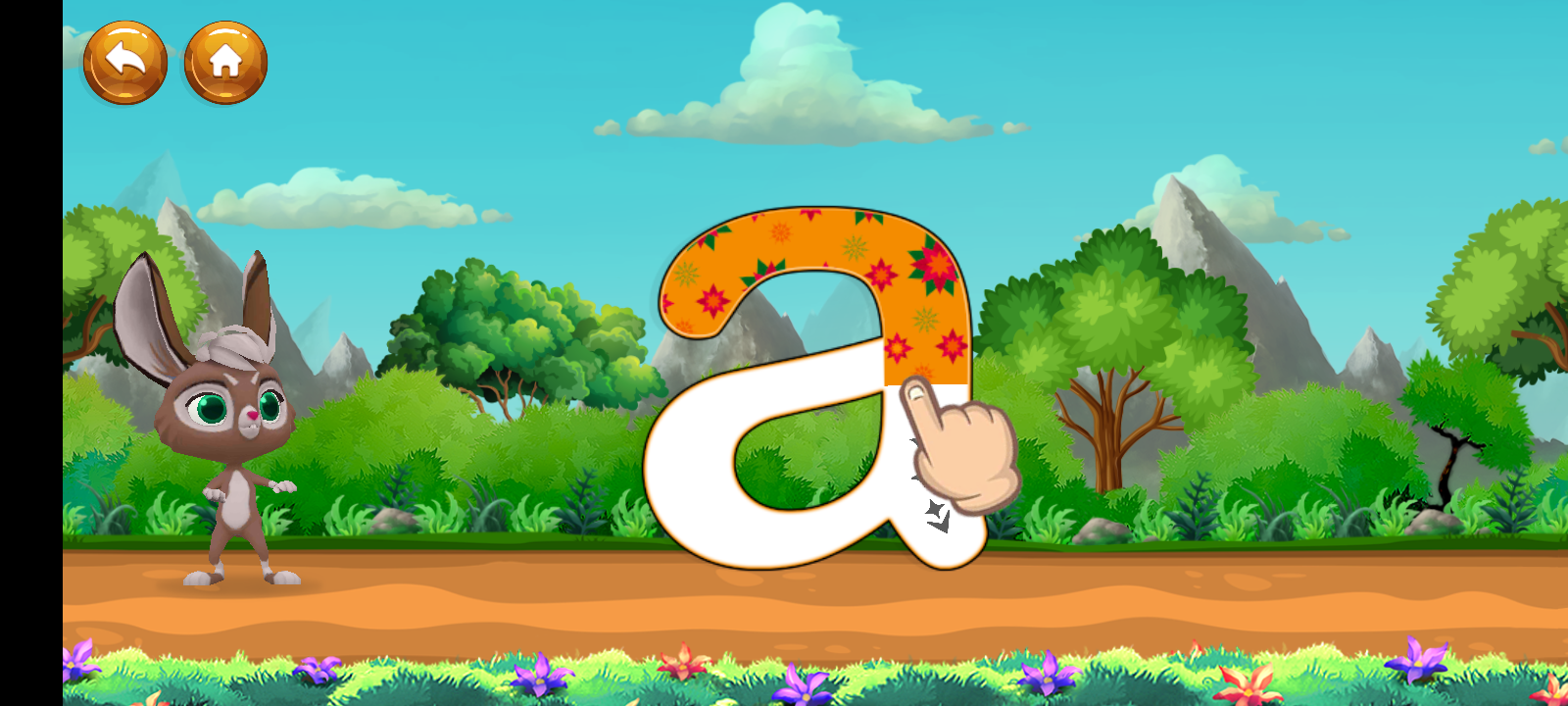 guided lowercase letter tracing