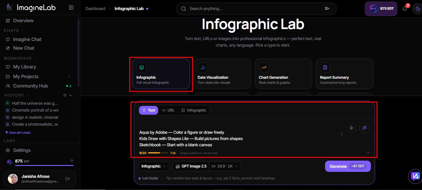 infographic script I used imaginelab infographic lab